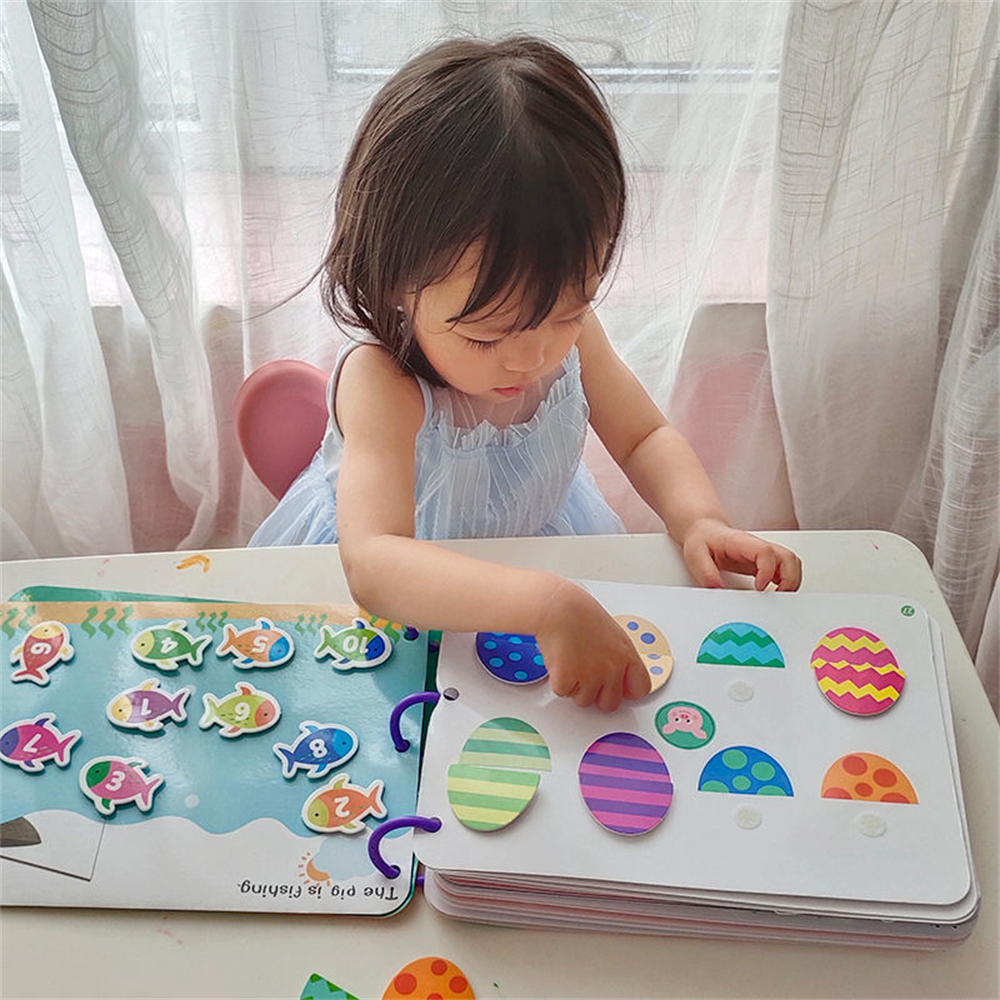 Kids First Education - Montessori Paste Quiet Book for Kids