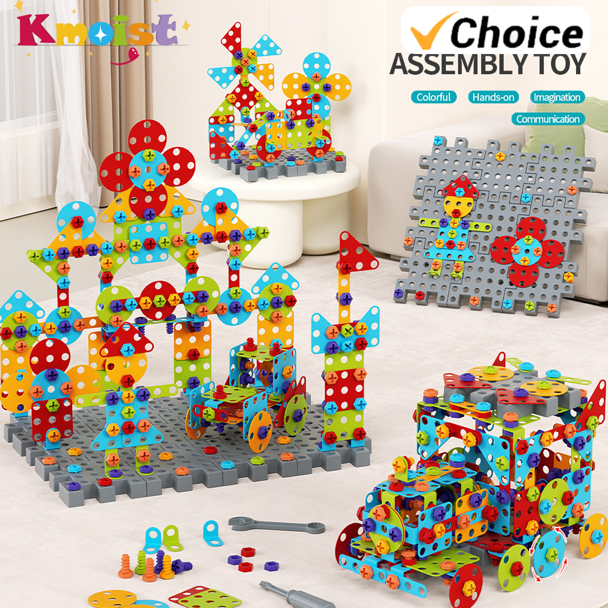 Kids Education Design - Nut installation Disassembly Match Tool Kit
