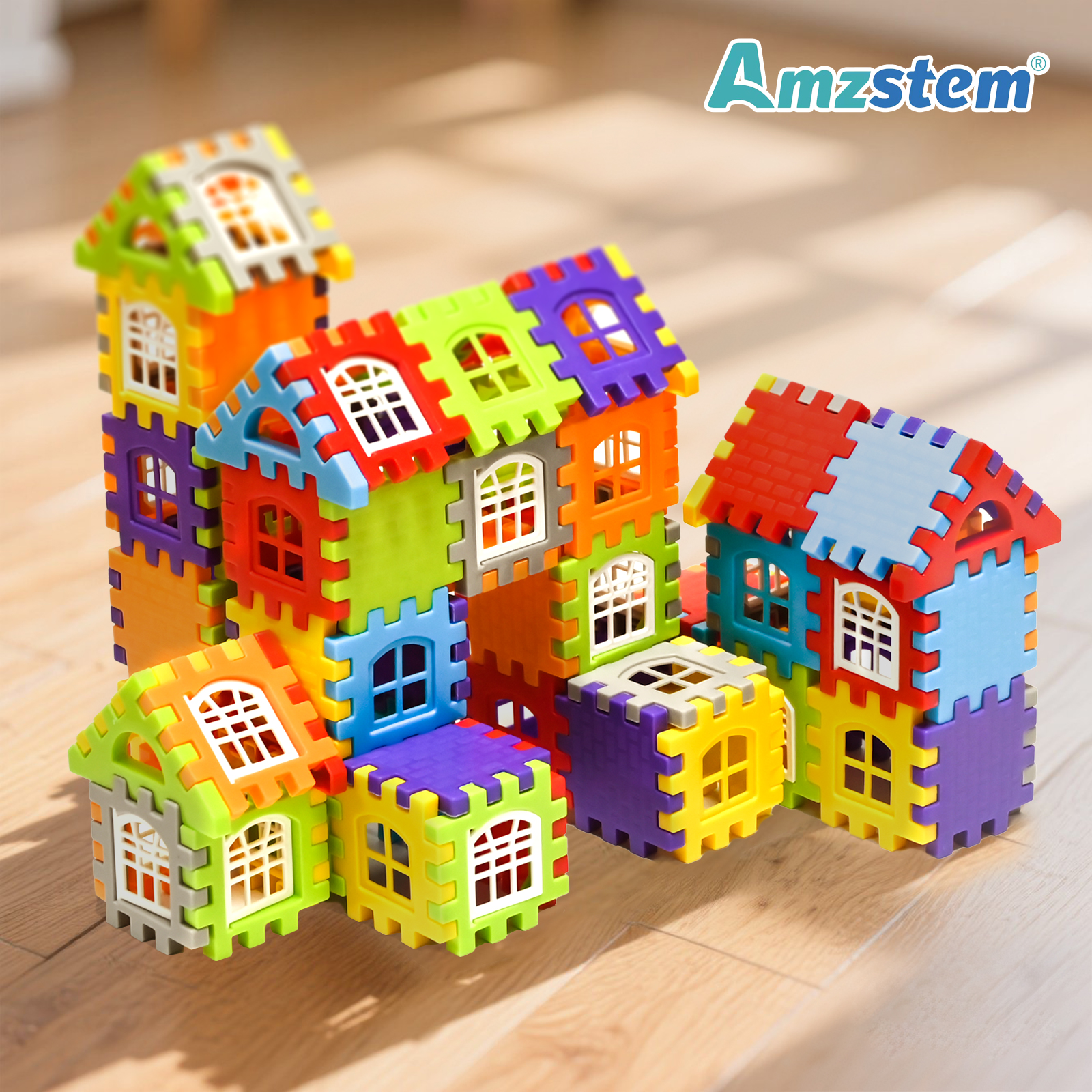 Kids Education Design - 140-25PCS Large House Building Blocks Set