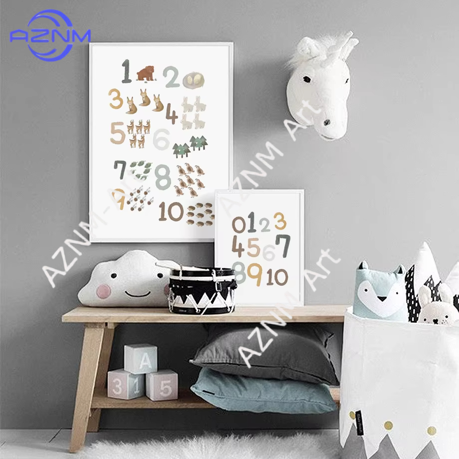 1/2pcs Education Learning Numb - Kids Educational Poster reseña y precio