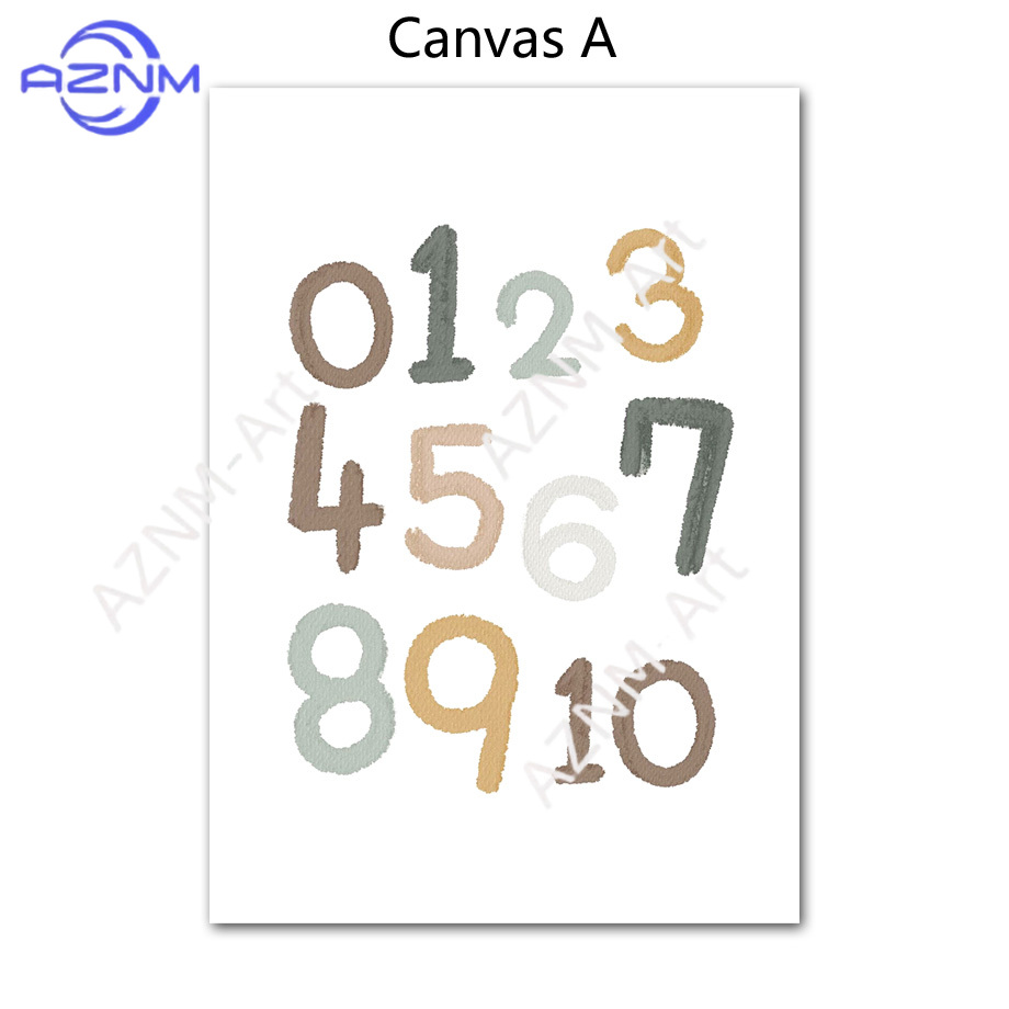 1/2pcs Education Learning Numb - Kids Educational Poster reseña y precio