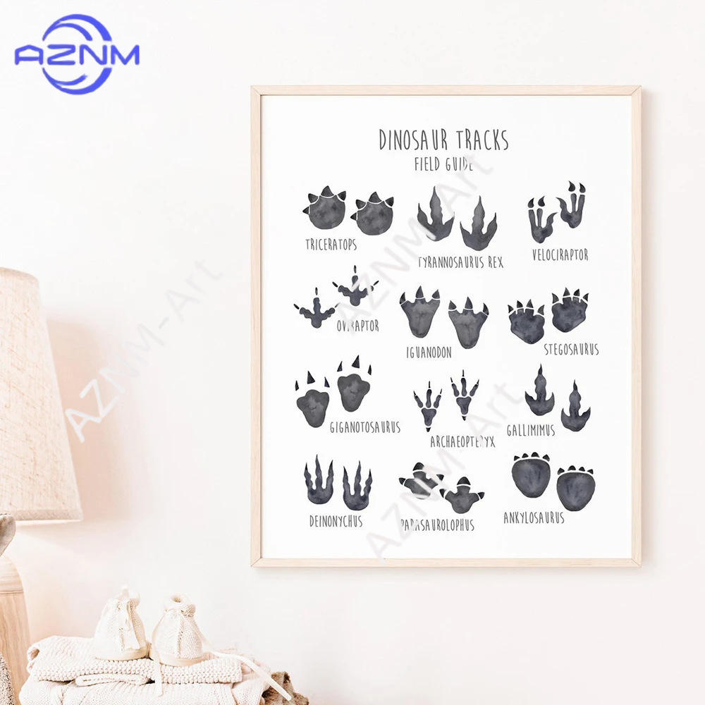 1/3PCS ，The cartoon dinosaur s - Kids Educational Poster reseña y precio