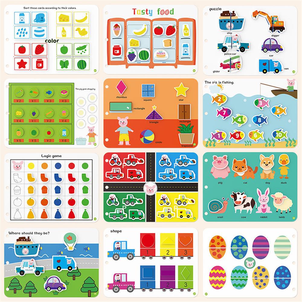 Montessori Paste Quiet Book fo - Kids First Education reseña y precio