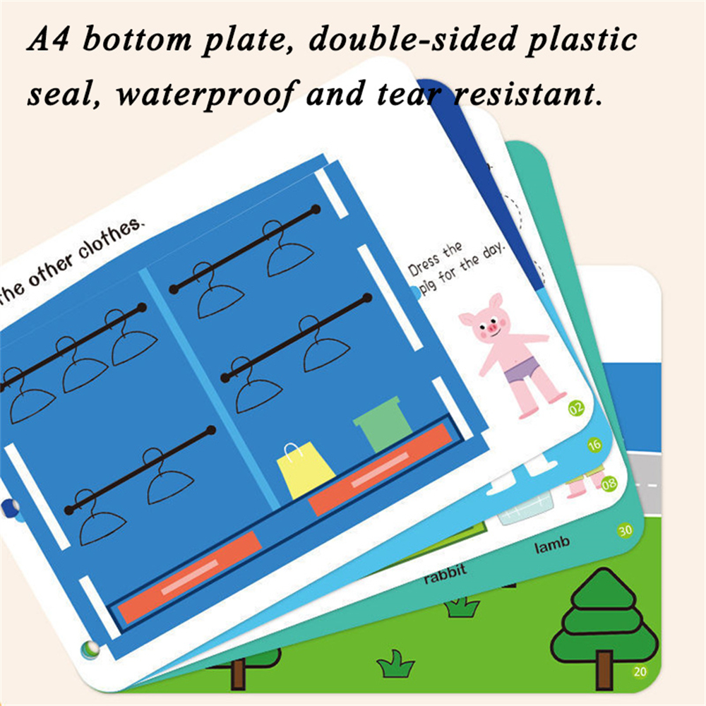 Montessori Paste Quiet Book fo - Kids First Education reseña y precio