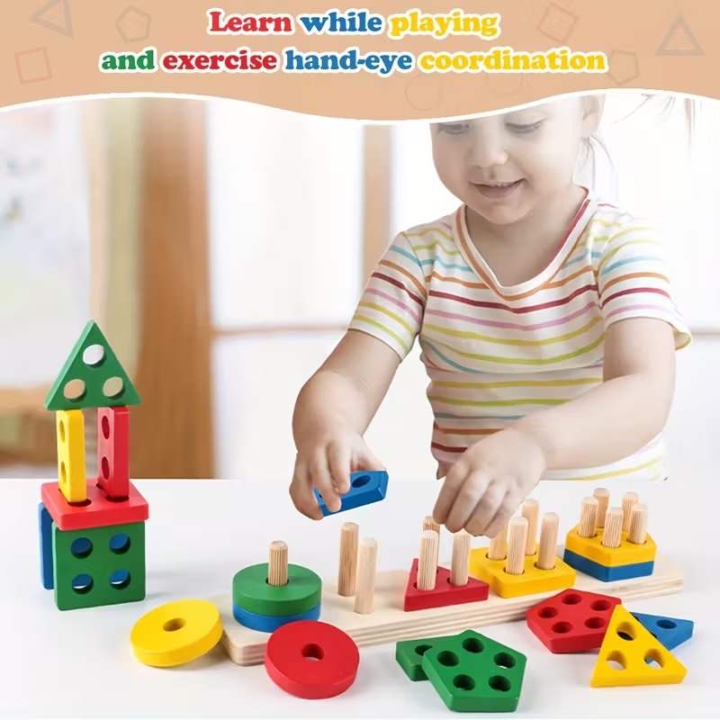 Montessori Wooden Games Baby T - Kids Educational Game 2 reseña y precio
