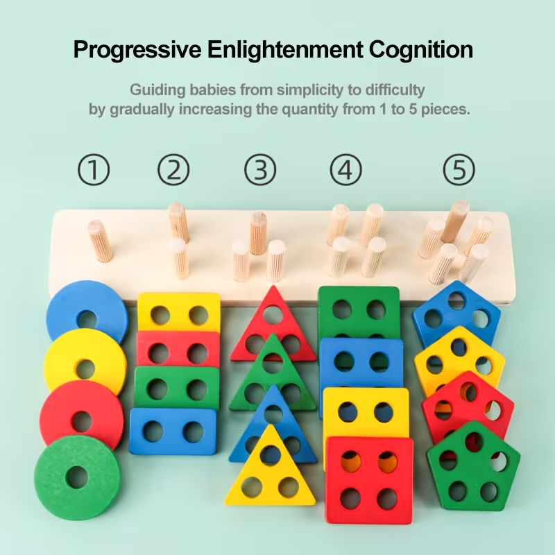 Montessori Wooden Games Baby T - Kids Educational Game 2 reseña y precio