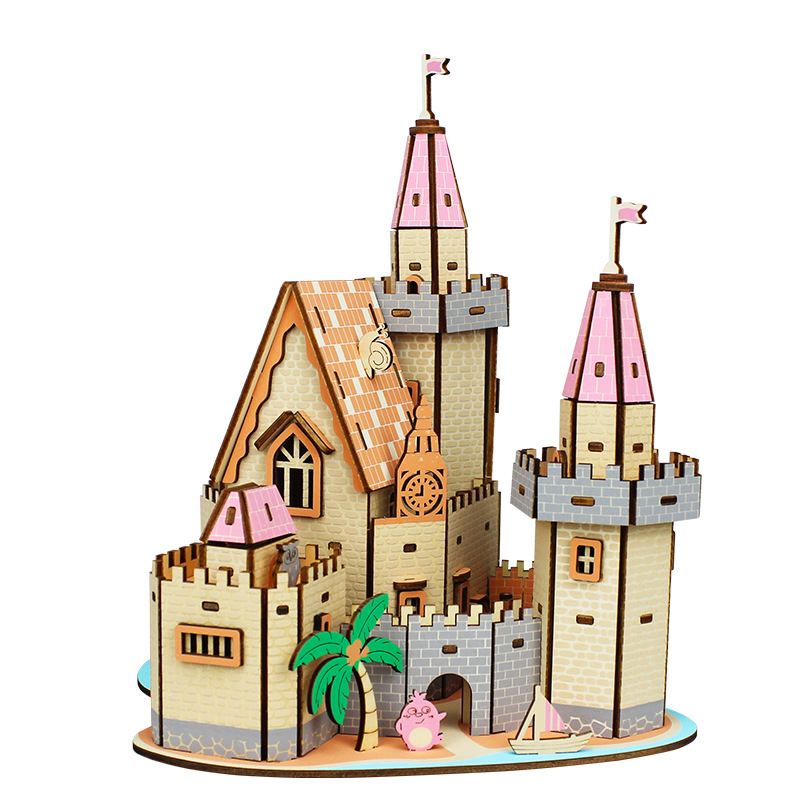 3D Jigsaw Wood Puzzle Building - Kids Without Education reseña y precio