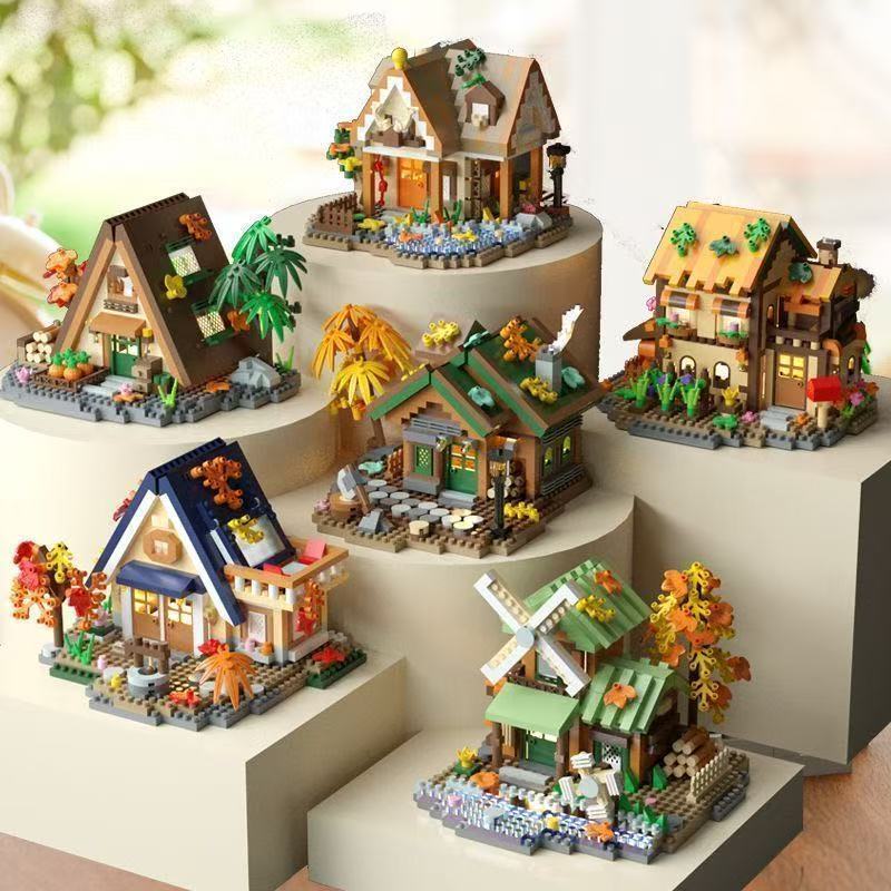 6 Sets Forest Cabin Mini Build - Kids Education Login reseña y precio