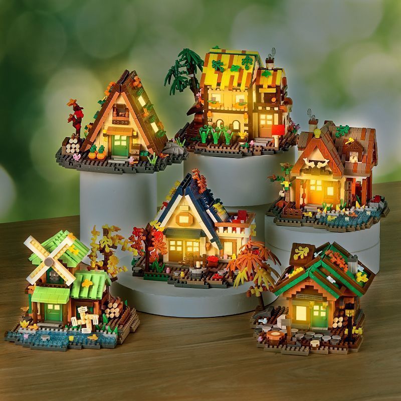 6 Sets Forest Cabin Mini Build - Kids Education Login reseña y precio