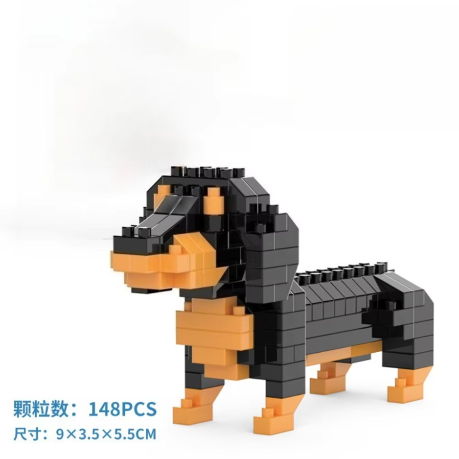 Mini Dachshund Dog Building Bl - Kids Education Design reseña y precio