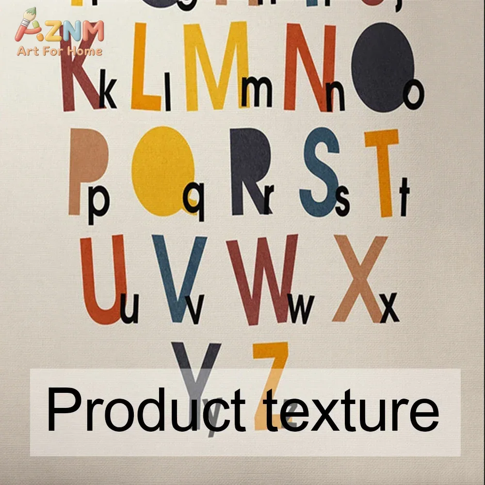 Rainbow Alphabet Poster Educat - Kids Educational Poster reseña y precio