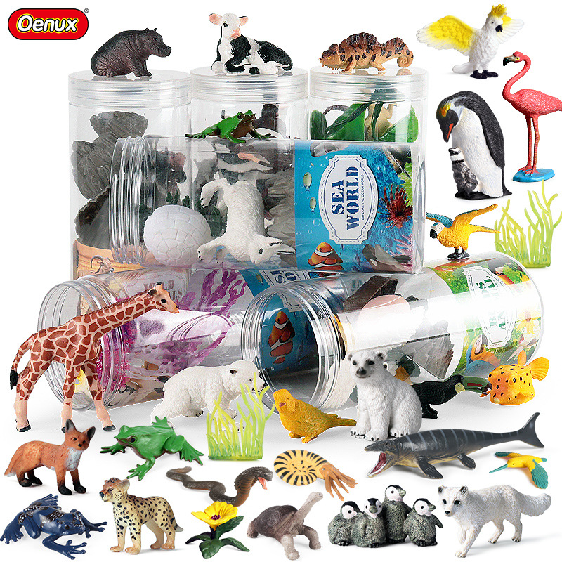 Oenux Miniature Animals Set Wi - Kids Without Education reseña y precio