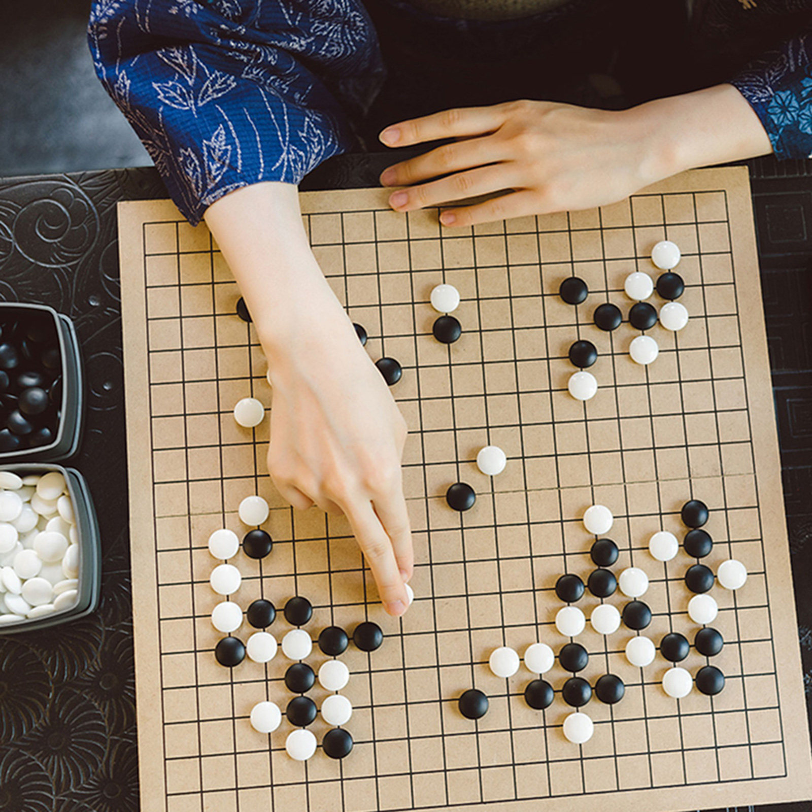 1Set Premium Ceramic Go Chess  - Kids Educational Game 2 reseña y precio
