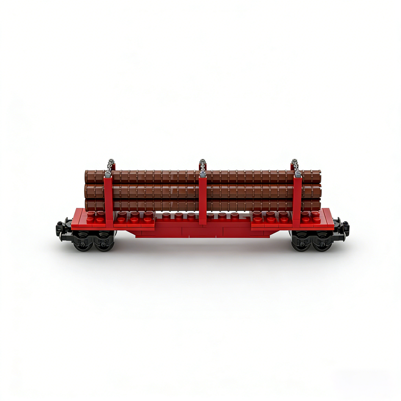 224pcs MOC Skeleton Log Train  - Kids Education Login reseña y precio