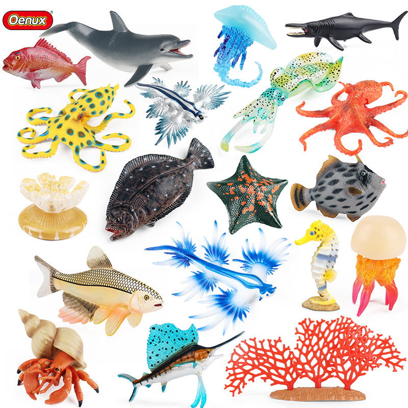 Oenux Sea Life Animals Coral O - Kids Without Education reseña y precio