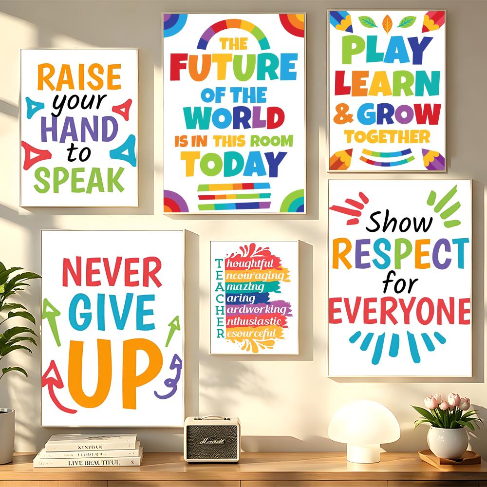 Positive Kid Classroom Wall Pi - Kids Educational Poster reseña y precio