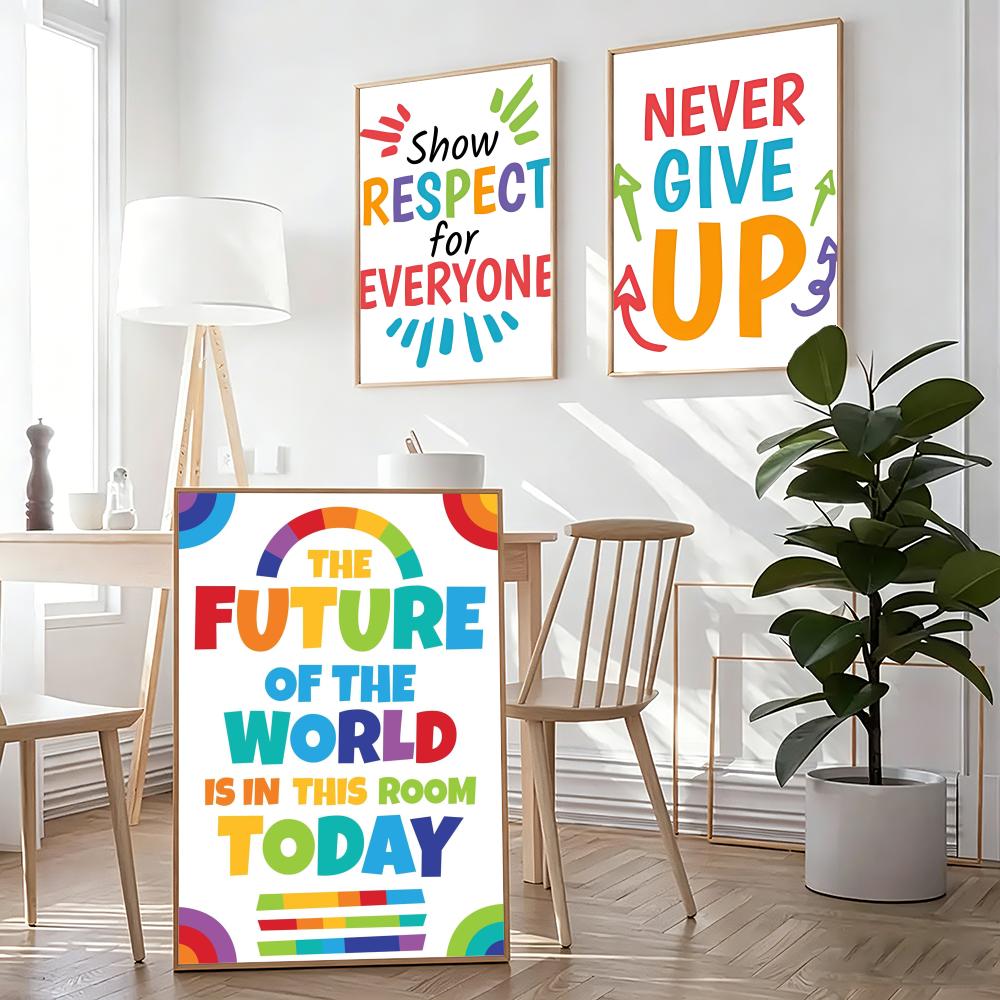 Positive Kid Classroom Wall Pi - Kids Educational Poster reseña y precio