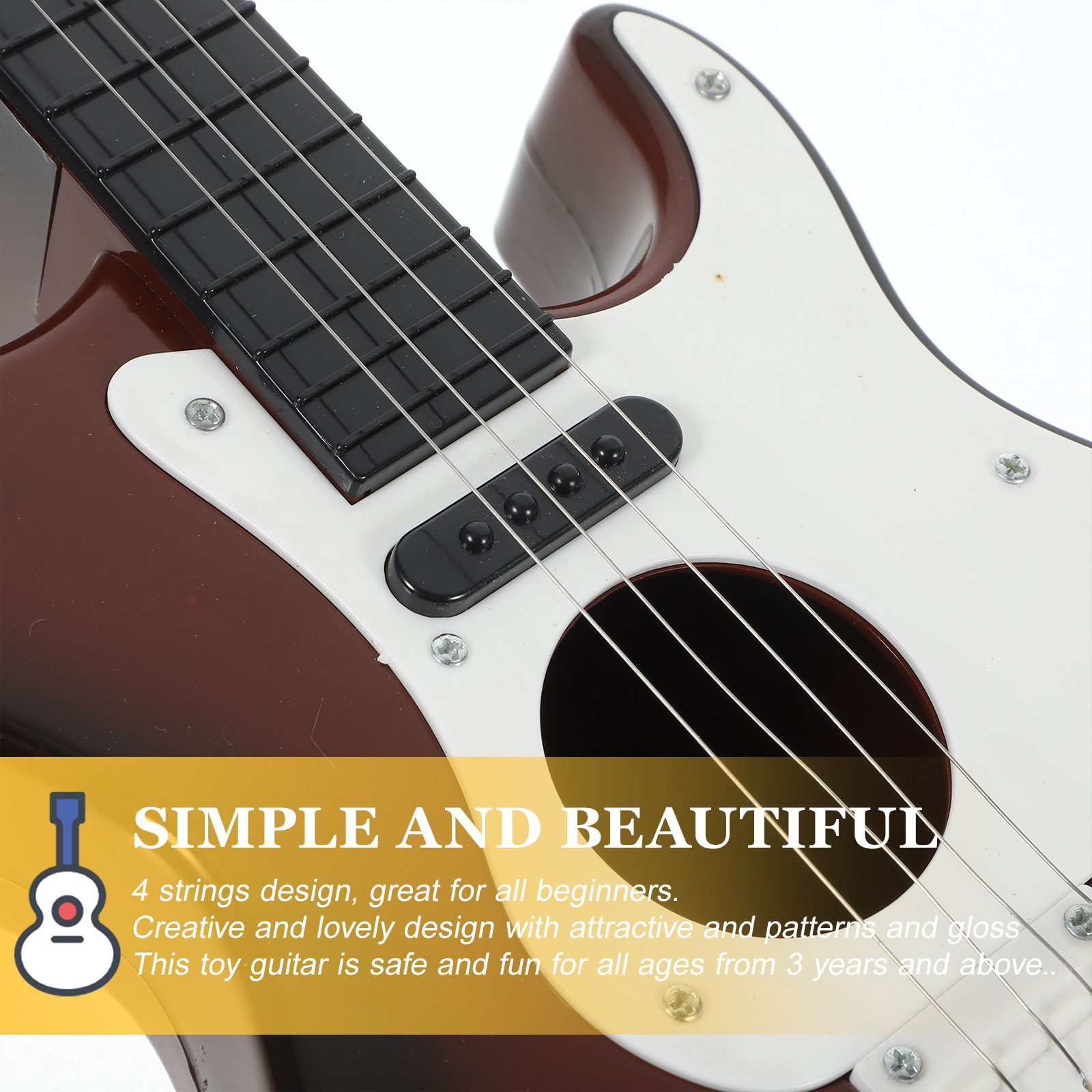 Kids Guitar Ages 3 Years Up 4  - Kids Education Design reseña y precio