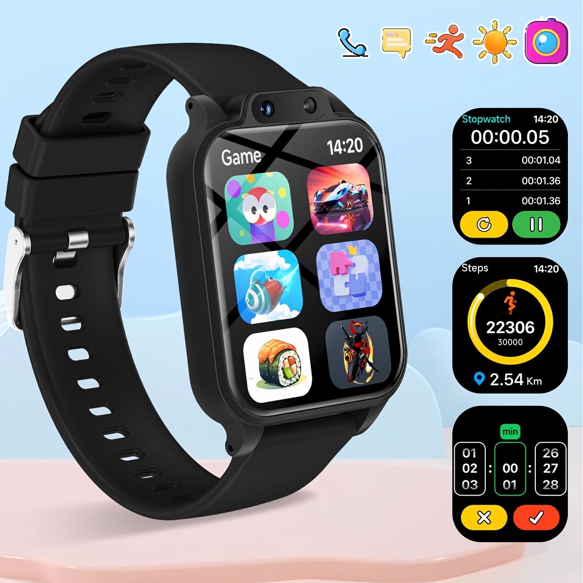 Youngsters's Smart Watch with  - Kids Educational Game 2 reseña y precio