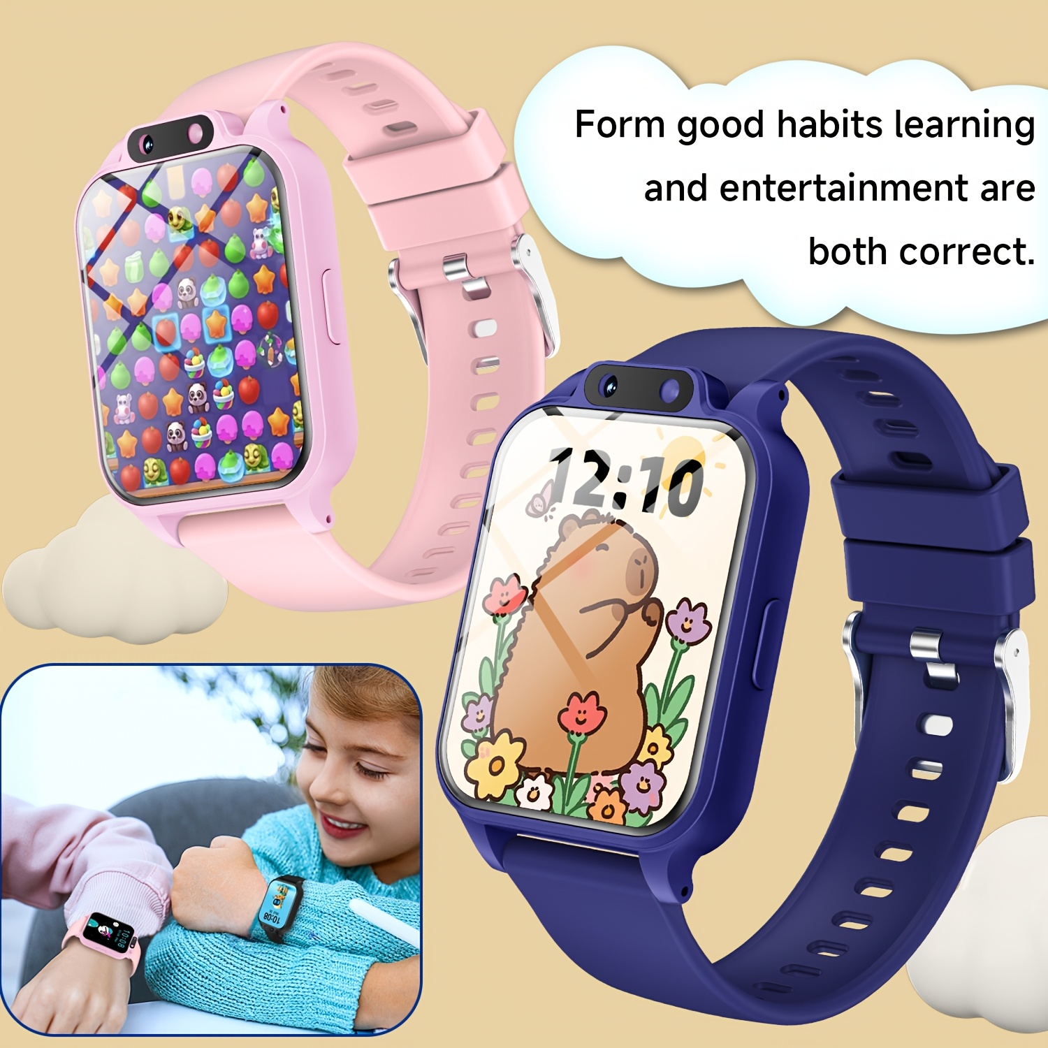 Youngsters's Smart Watch with  - Kids Educational Game 2 reseña y precio