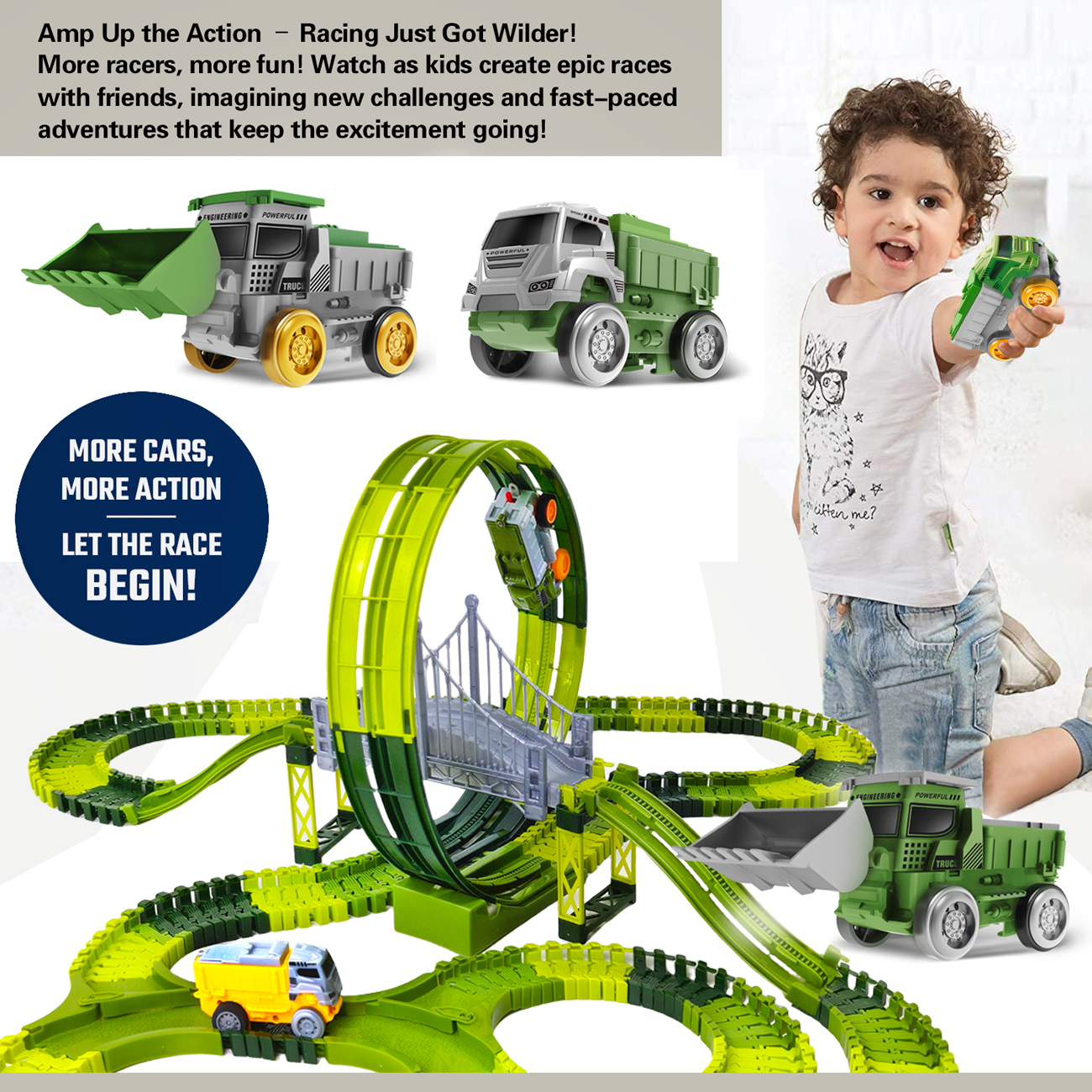Dinosaur Toy Race Track Featur - Kids Education Things reseña y precio