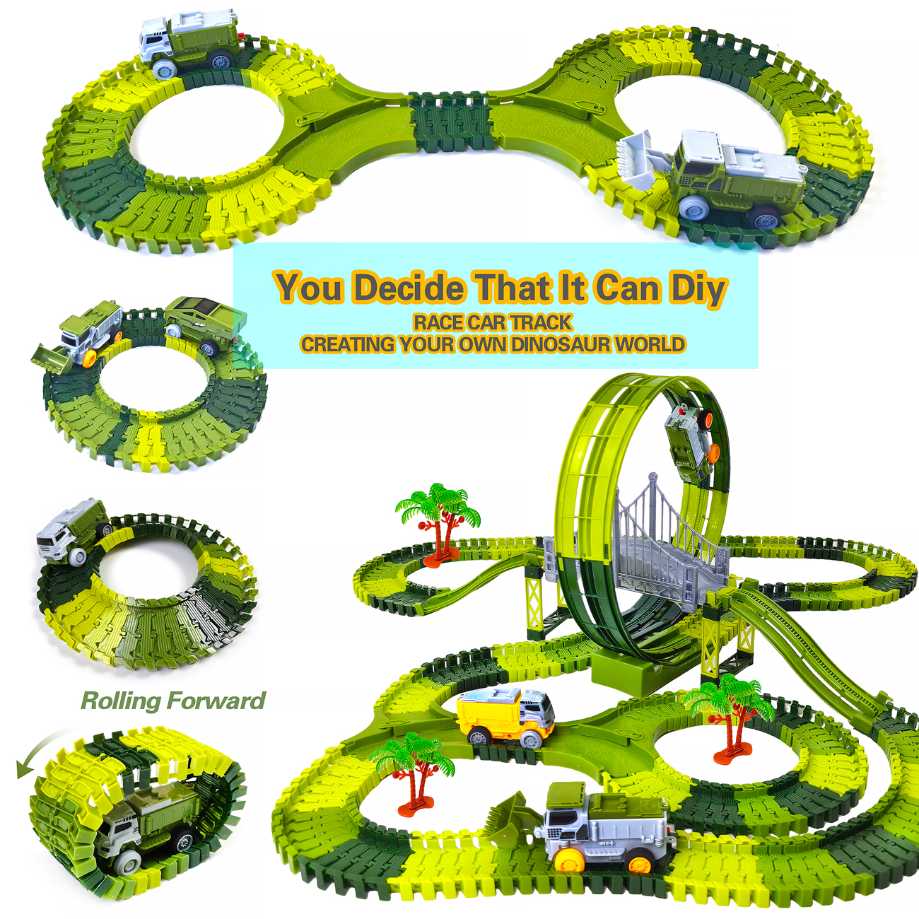 Dinosaur Toy Race Track Featur - Kids Education Things reseña y precio