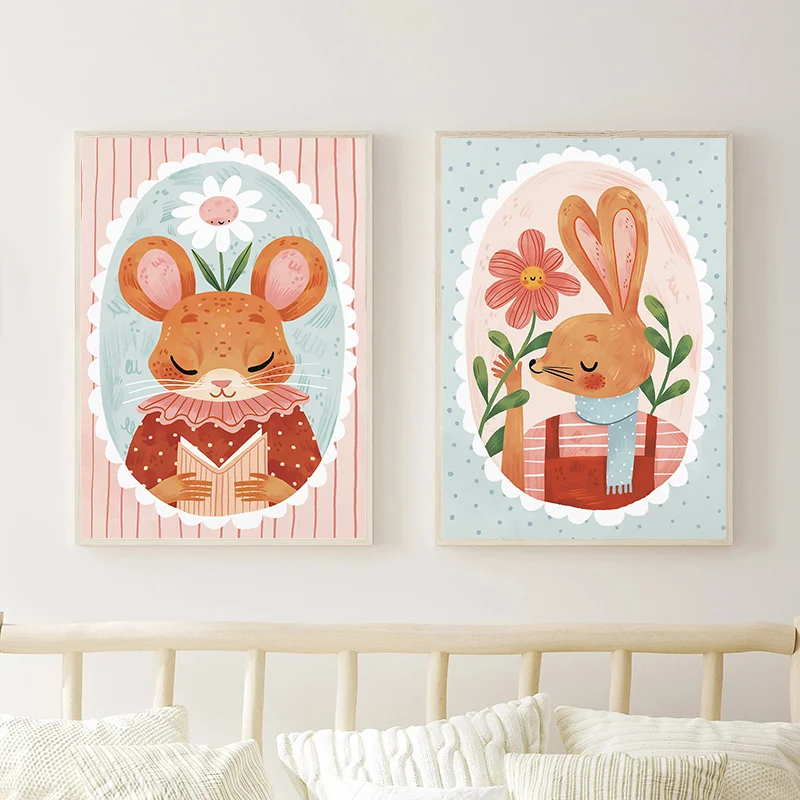 Floral Alphabet Education Kid  - Kids Educational Poster reseña y precio