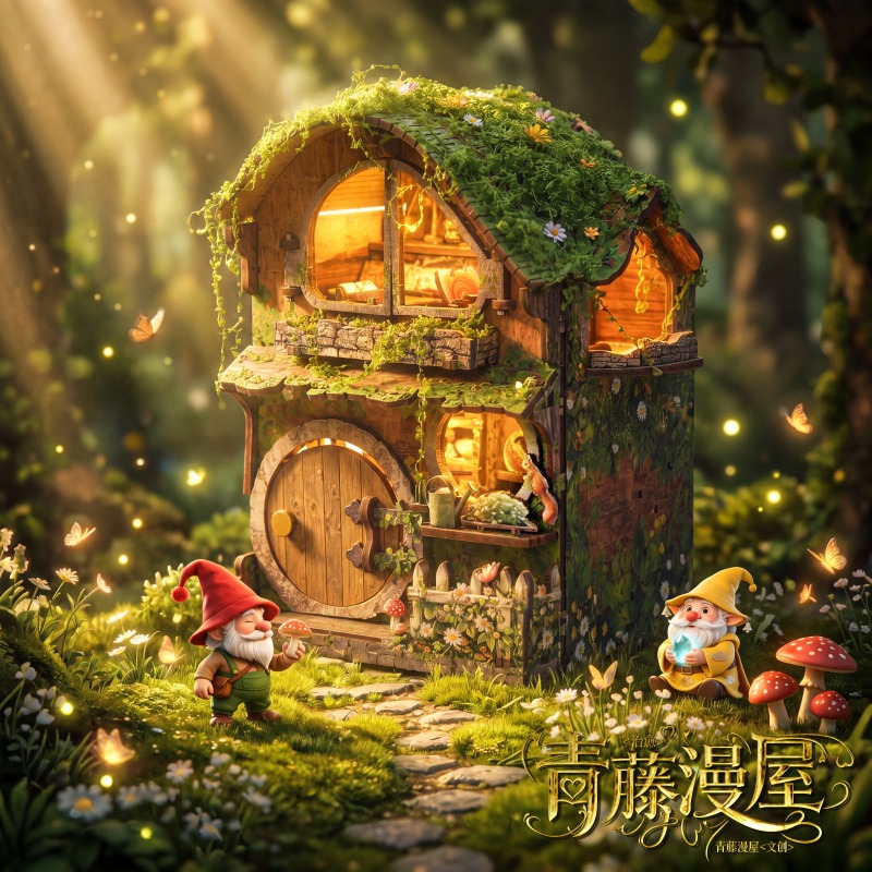 Green Vine Covered Cottage 3D  - Kids Without Education reseña y precio