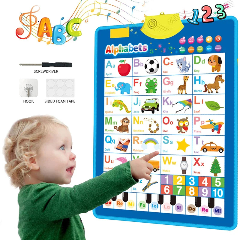 Electronic English Alphabet Wa - Kids Educational Poster reseña y precio